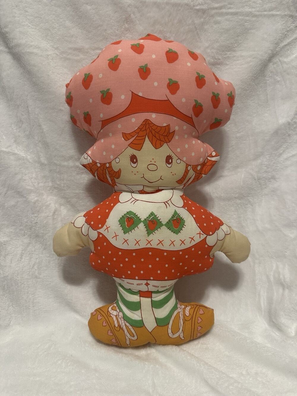 17 inch vintage handmade Strawberry Shortcake plush doll